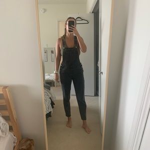 Black overalls
